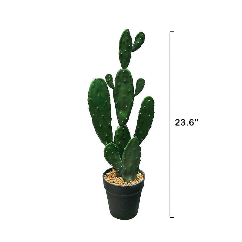 Artificial Cactus Green Rabbit Ear Multibranched